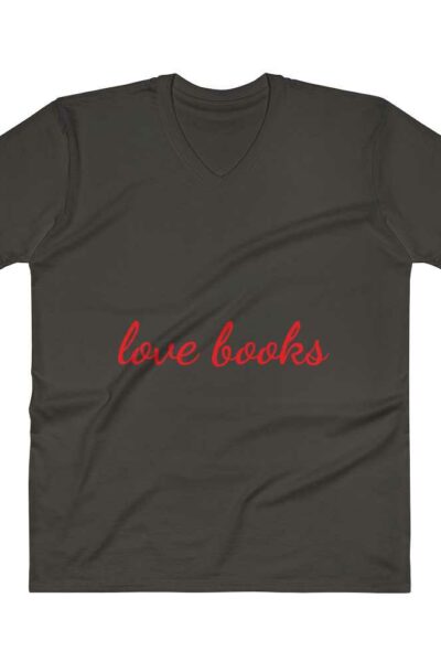 "Love Books" V-Neck Unisex T-Shirt