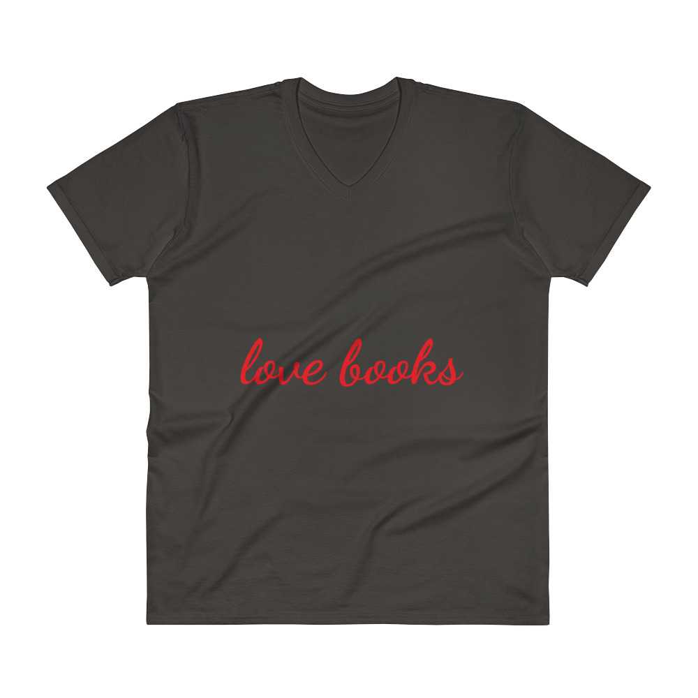 "Love Books" V-Neck Unisex T-Shirt