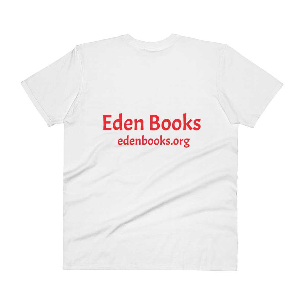 "Love Books" V-Neck Unisex T-Shirt - Image 3